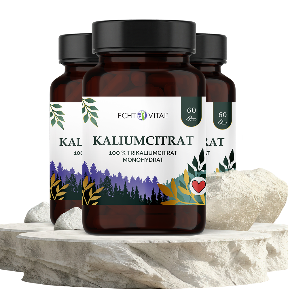 Kaliumcitrat Kapseln - ECHT VITAL Premium Qualität